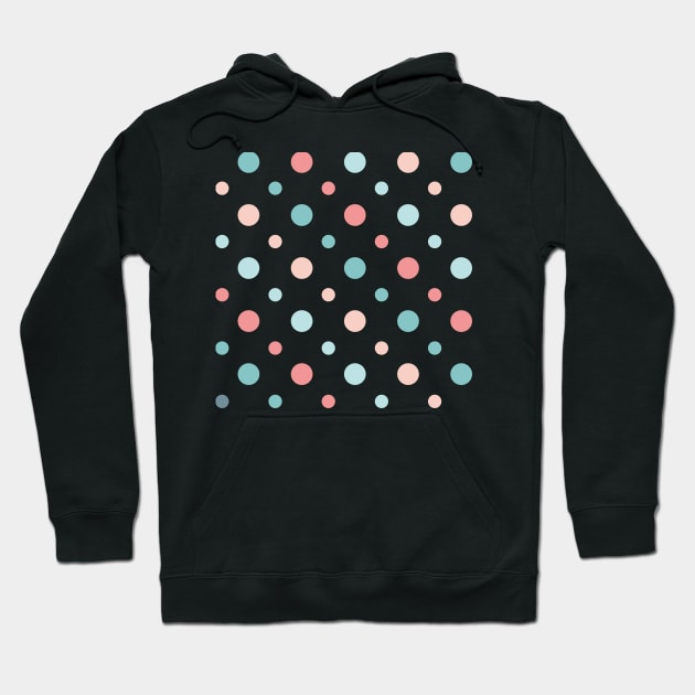 Cute Polka dot Pattern Doodle Hoodie by moonquarius